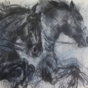 Jumping Horses Drawing