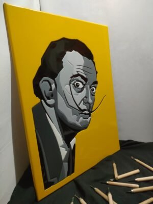 Portrait of the world-renowned painter Salvador Dali