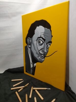 Portrait of the world-renowned painter Salvador Dali