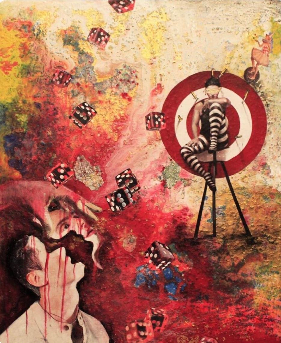 Acrylic & Mixed media on canvas