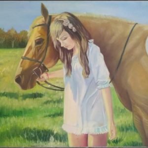 horse and  girl