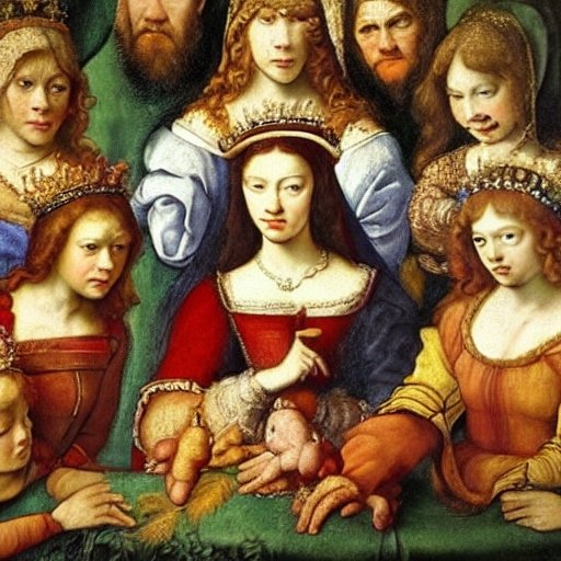 Queen and her family