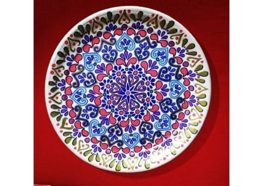 Handmade tray painting