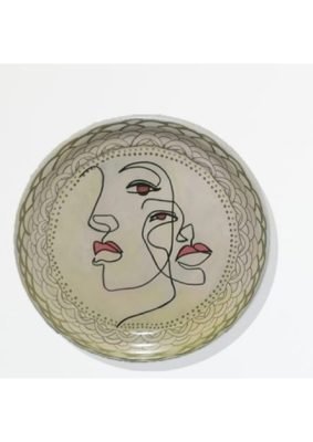 Handmade tray painting