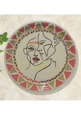 Handmade tray painting