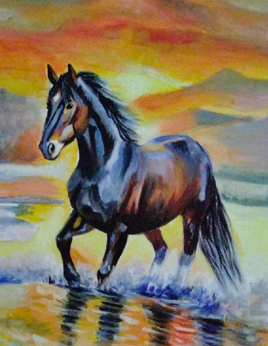 Purebred mare.