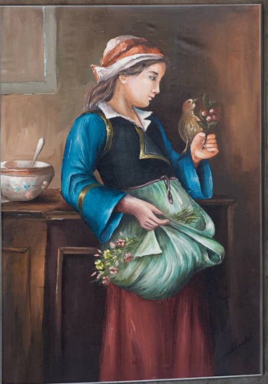The girl and the bird